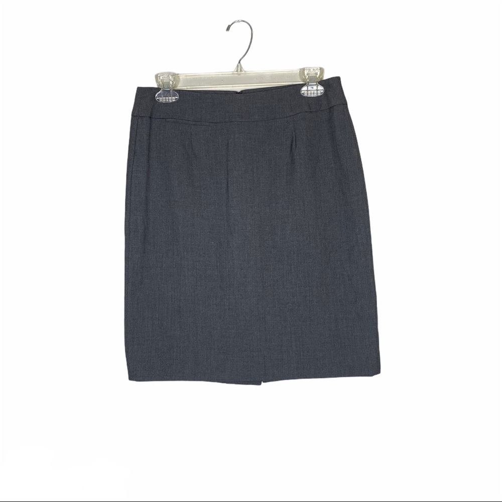Calvin Klein Dark Gray Mini Skirt with Black Slit